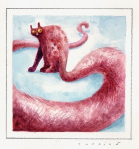 Gato Rojo por Turcios Arte